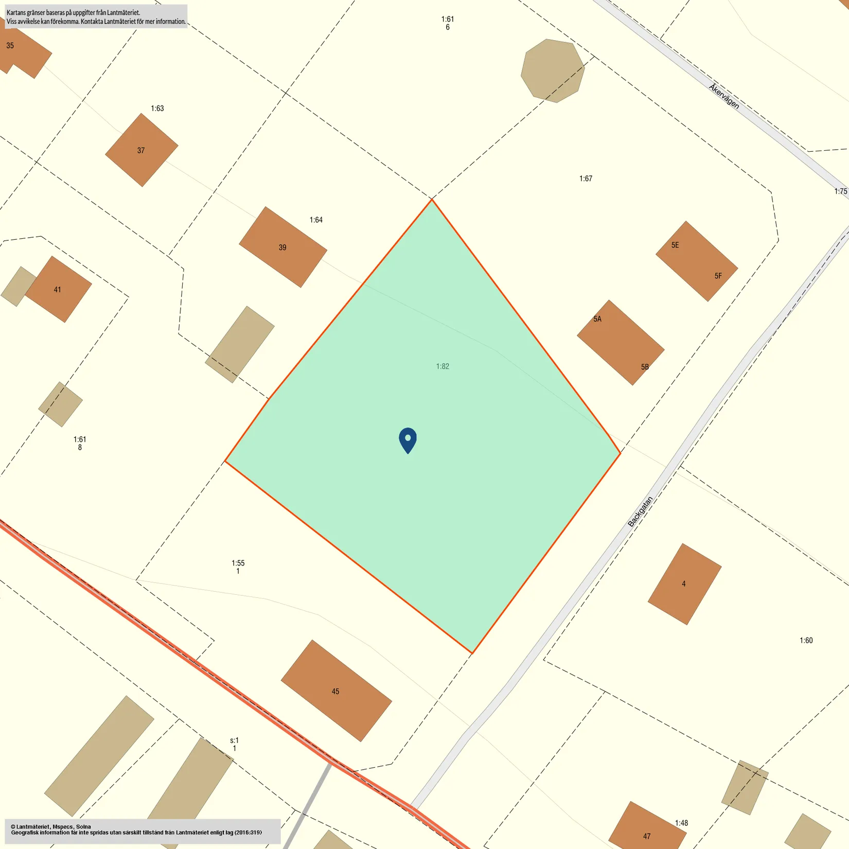 Villa, Backvägen 5A, B, E, F. Åkervägen 4, Rentjärn, Malå