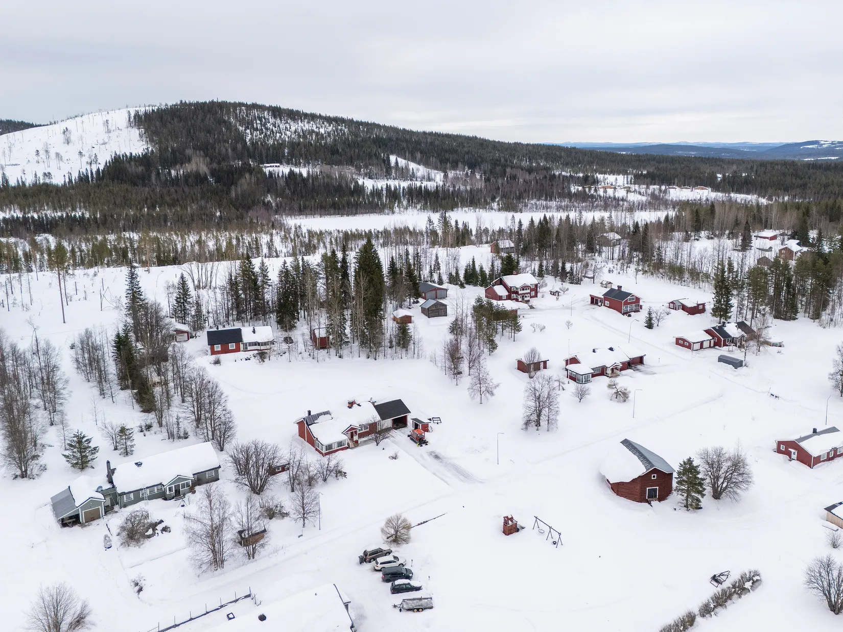 Villa, Backvägen 5A, B, E, F. Åkervägen 4, Rentjärn, Malå