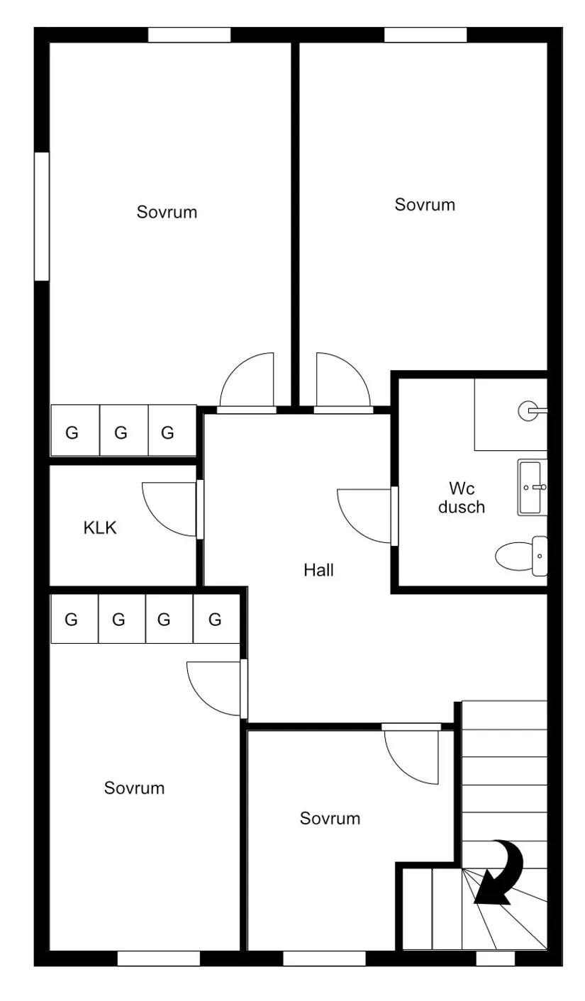 Radhus, Bryggargatan 12B, Hallstahammar