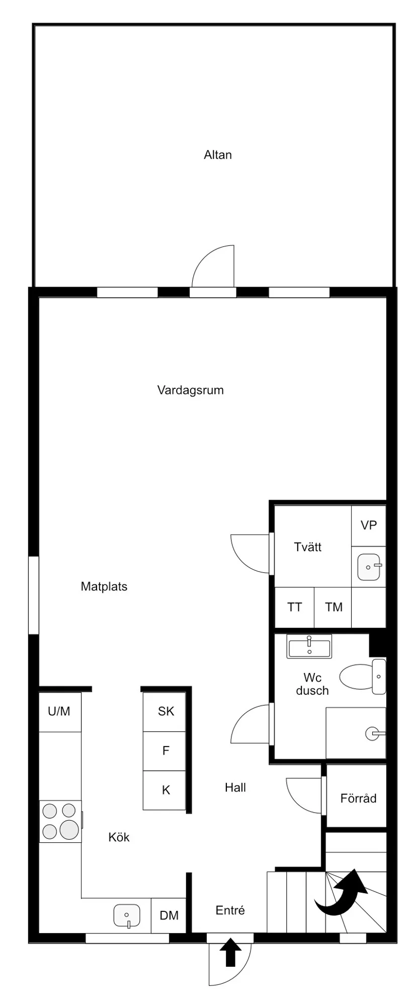Radhus, Bryggargatan 12B, Hallstahammar