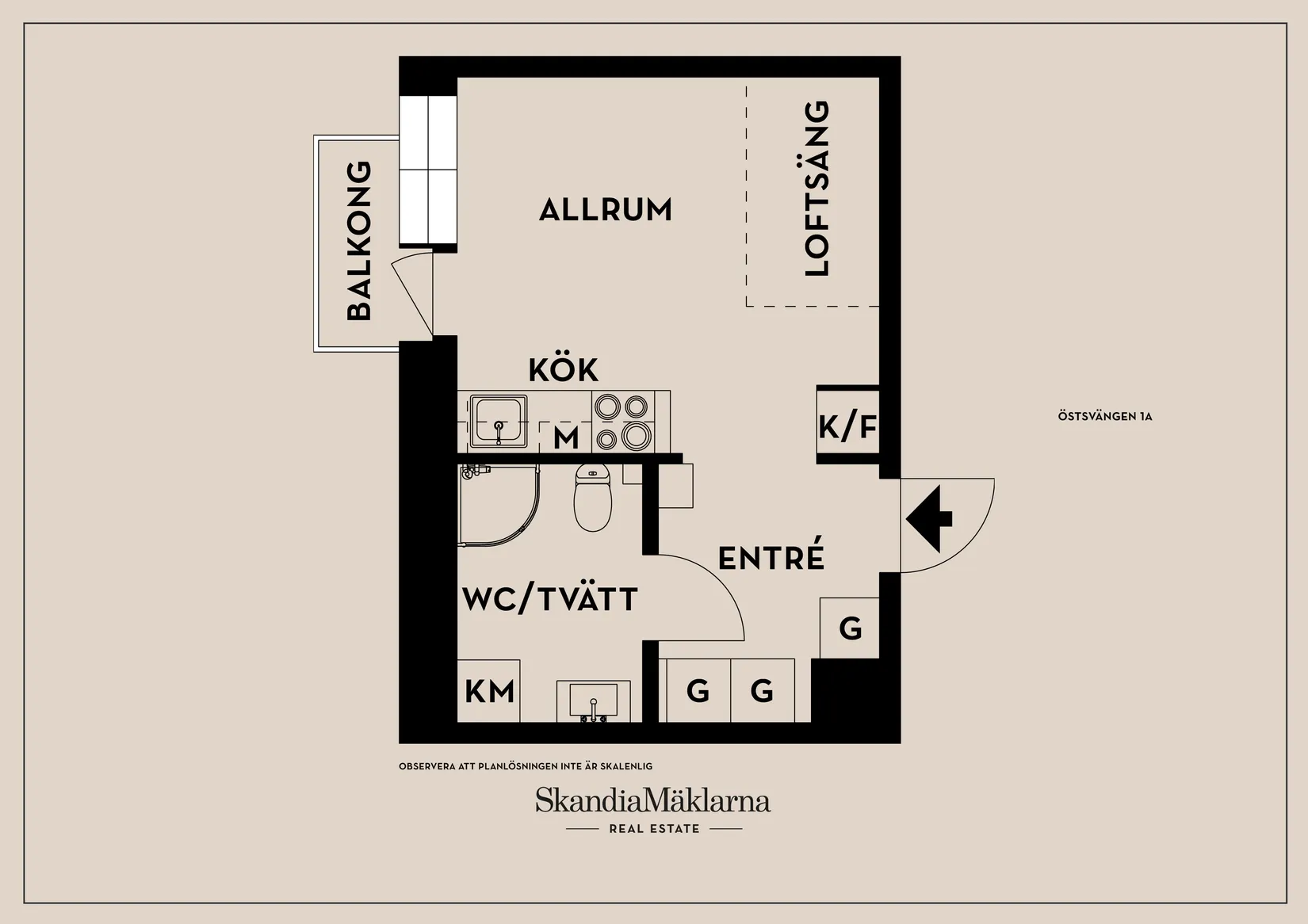 Bostadsrätt, Östsvängen 1A, Valla/Gottfridsberg, Linköping