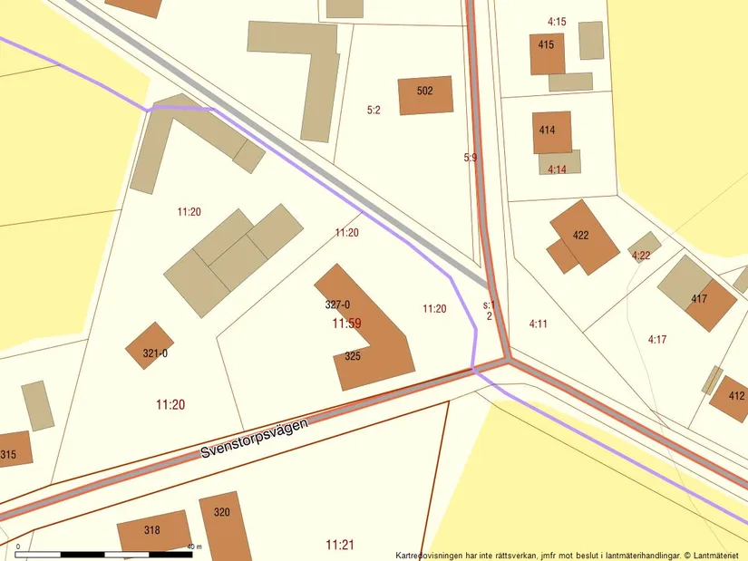 Villa, Svenstorpsvägen 325 och 327, Svenstorp, Ystad
