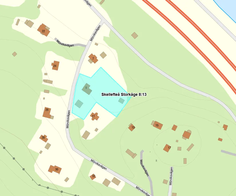 Villa, Mörviksvägen 9, Kåge, Skellefteå