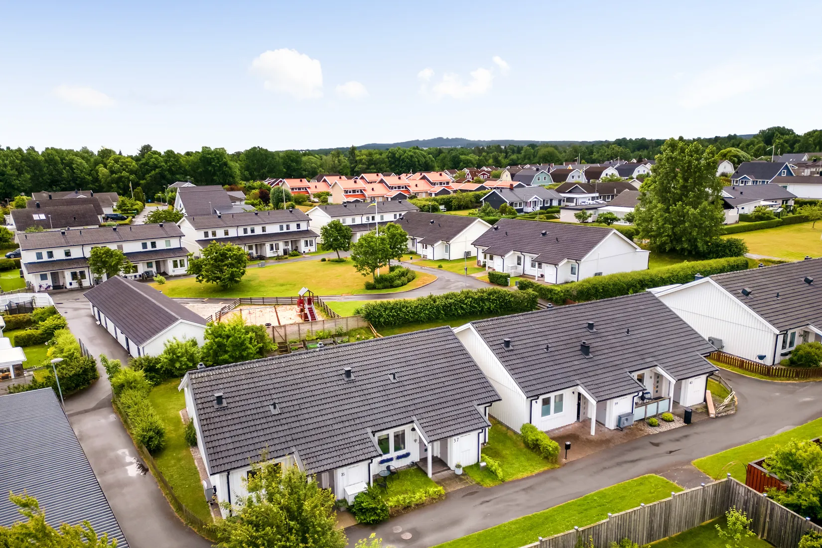 Radhus, Blåmesgatan 39, Kråkeryd, Habo