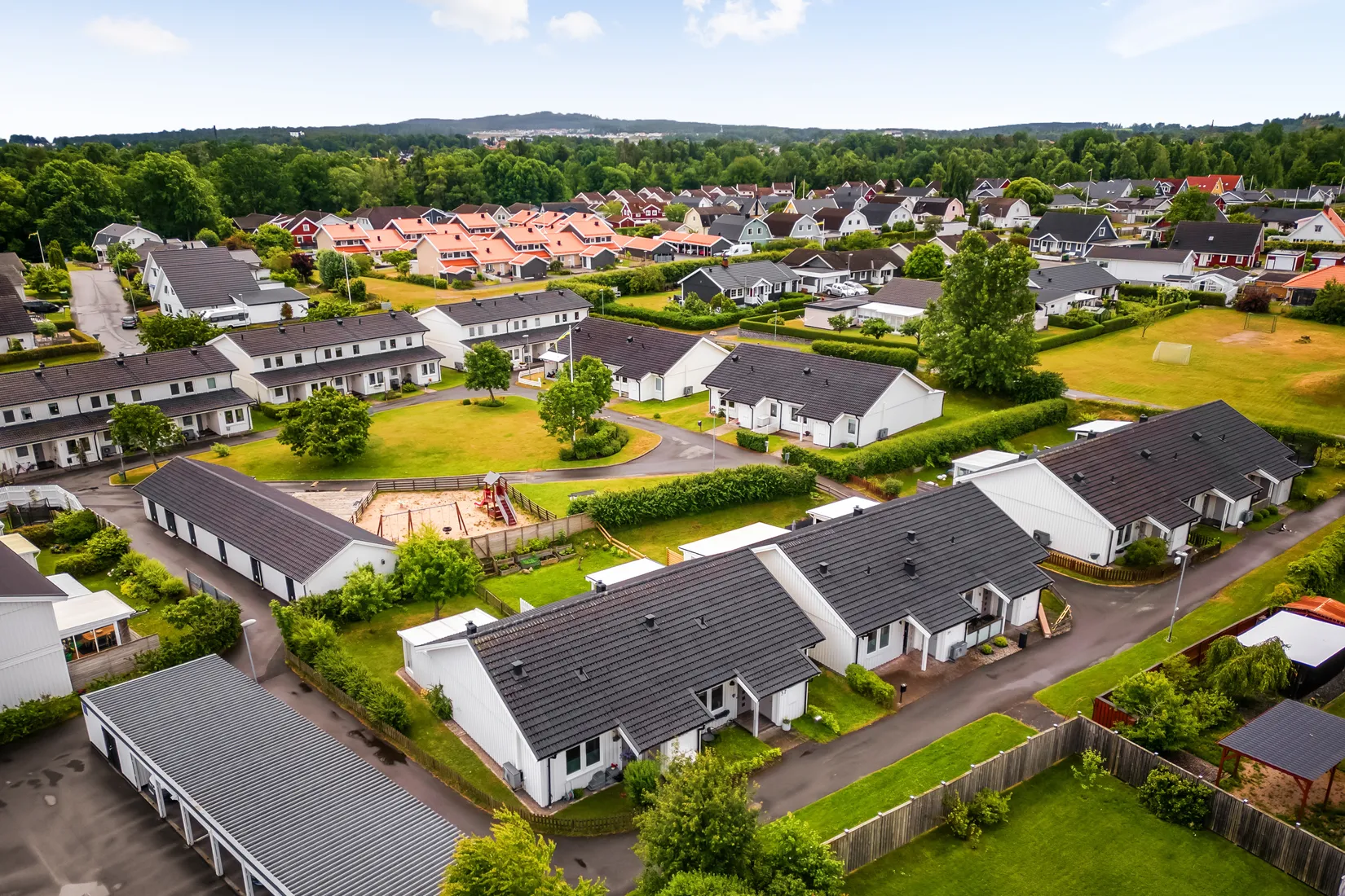 Radhus, Blåmesgatan 39, Kråkeryd, Habo