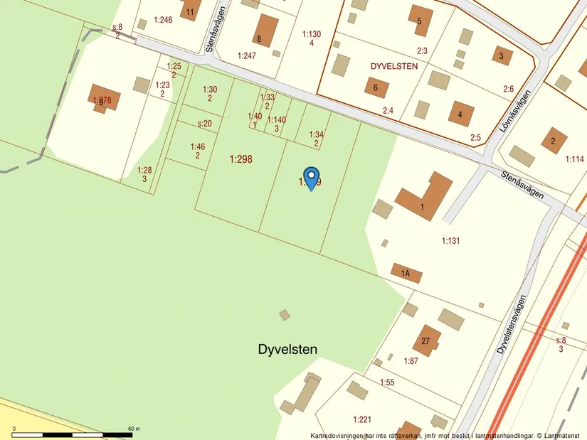 Tomt, Öjenäs 1:299, Dyvelsten, Forshaga
