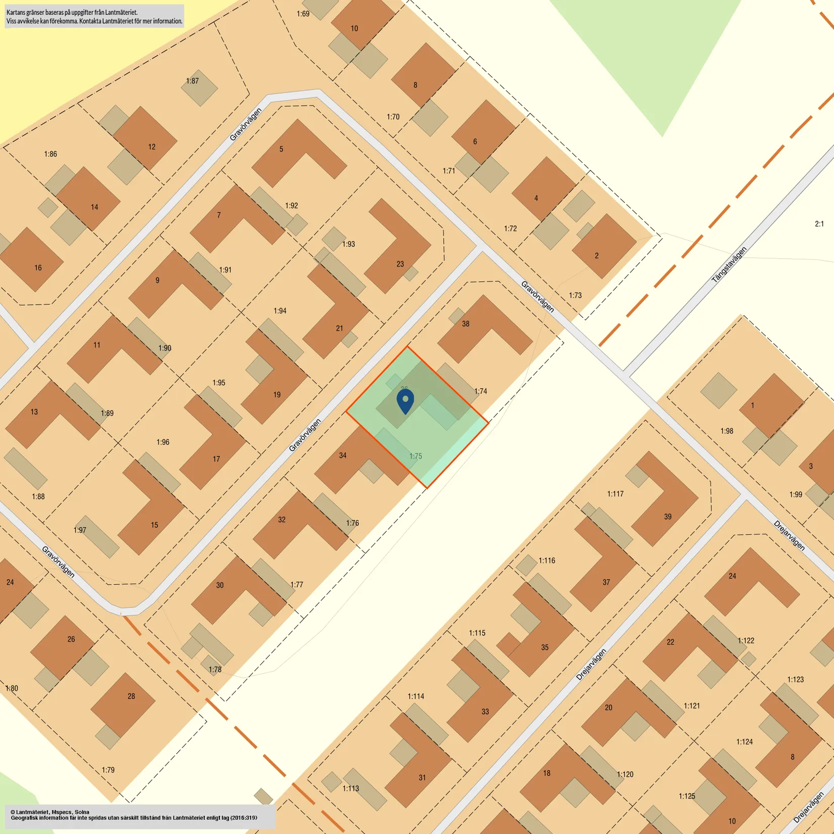 Radhus, Gravörvägen 36, Stigtomta, Nyköping