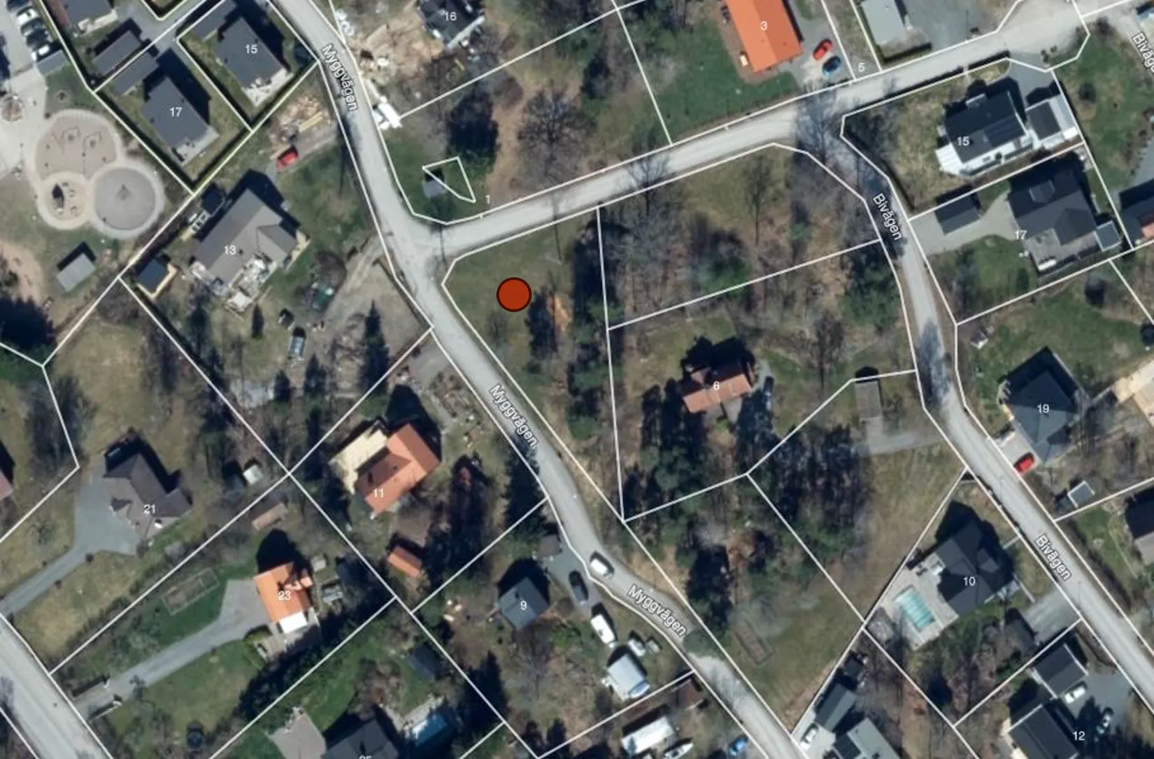 Tomt, Myggvägen/Bivägen Gudö 3:627, Gudö, Haninge
