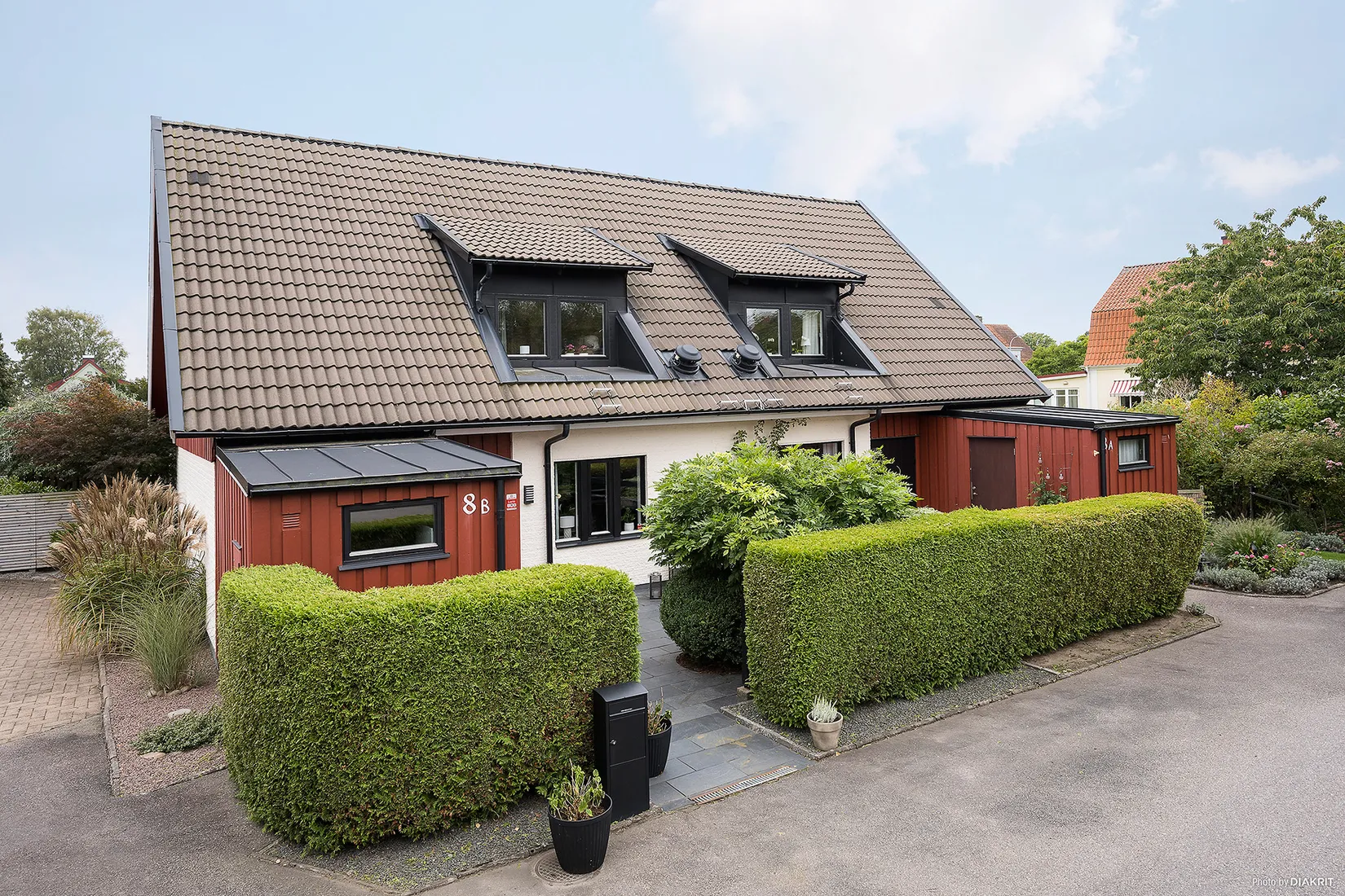Radhus, Eklundagatan 8B, Villan, Ängelholm