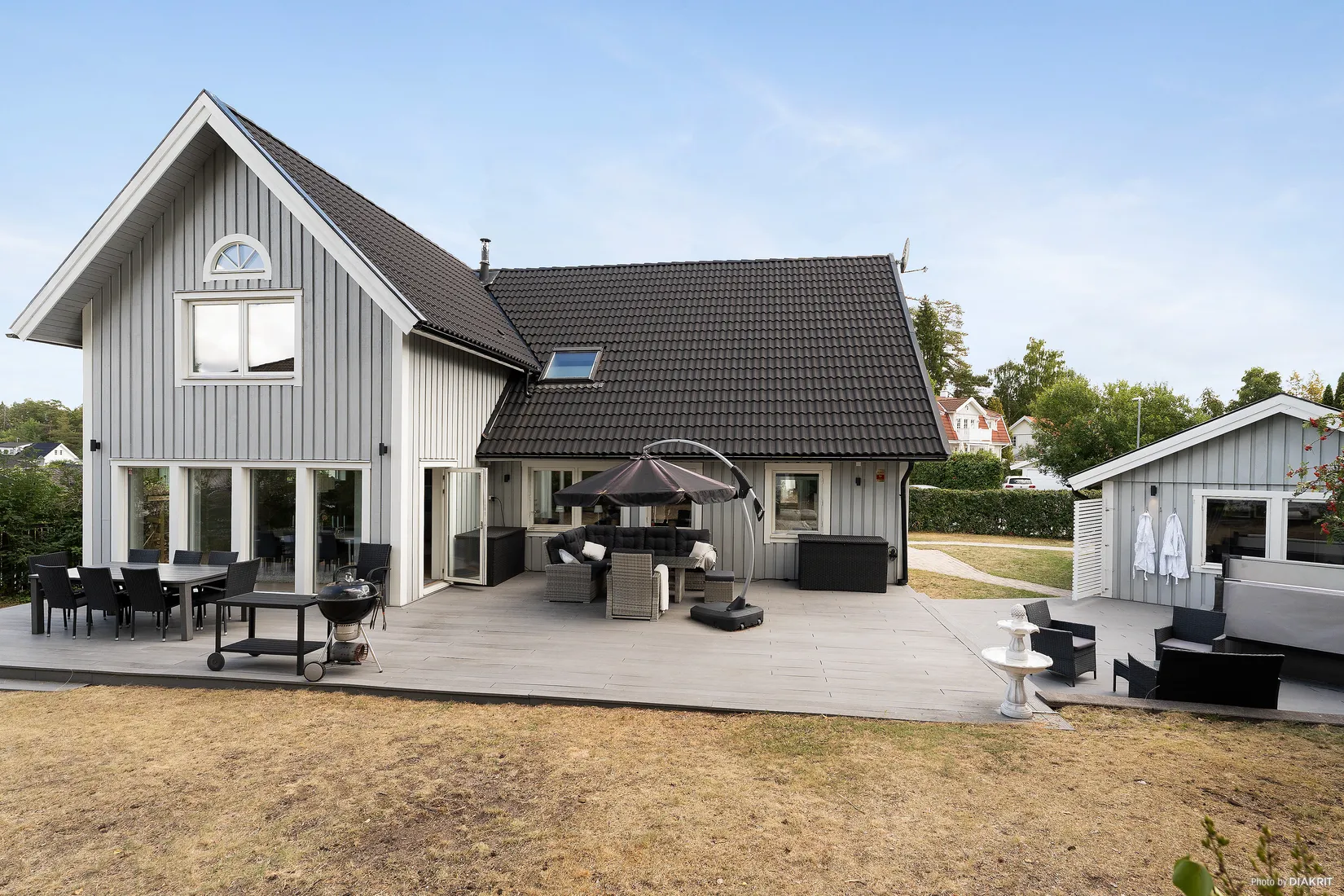 Villa, Hornblåsargränd 5, Gribbylund, Täby