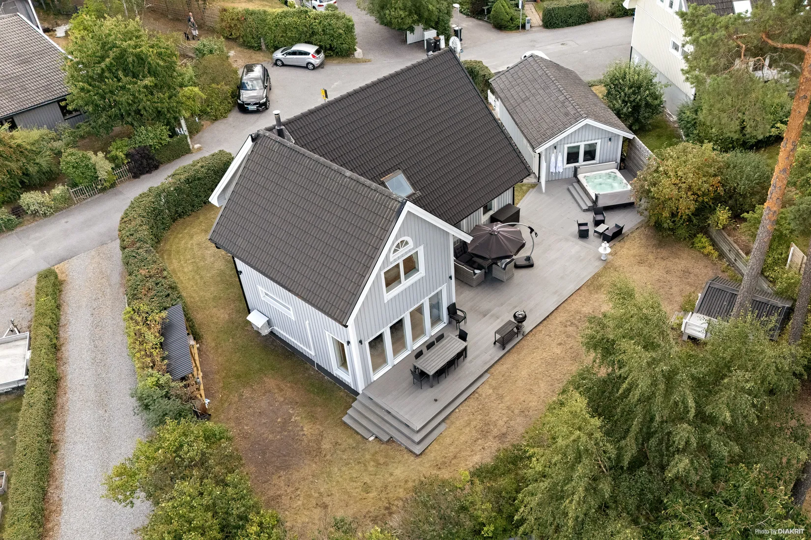 Villa, Hornblåsargränd 5, Gribbylund, Täby