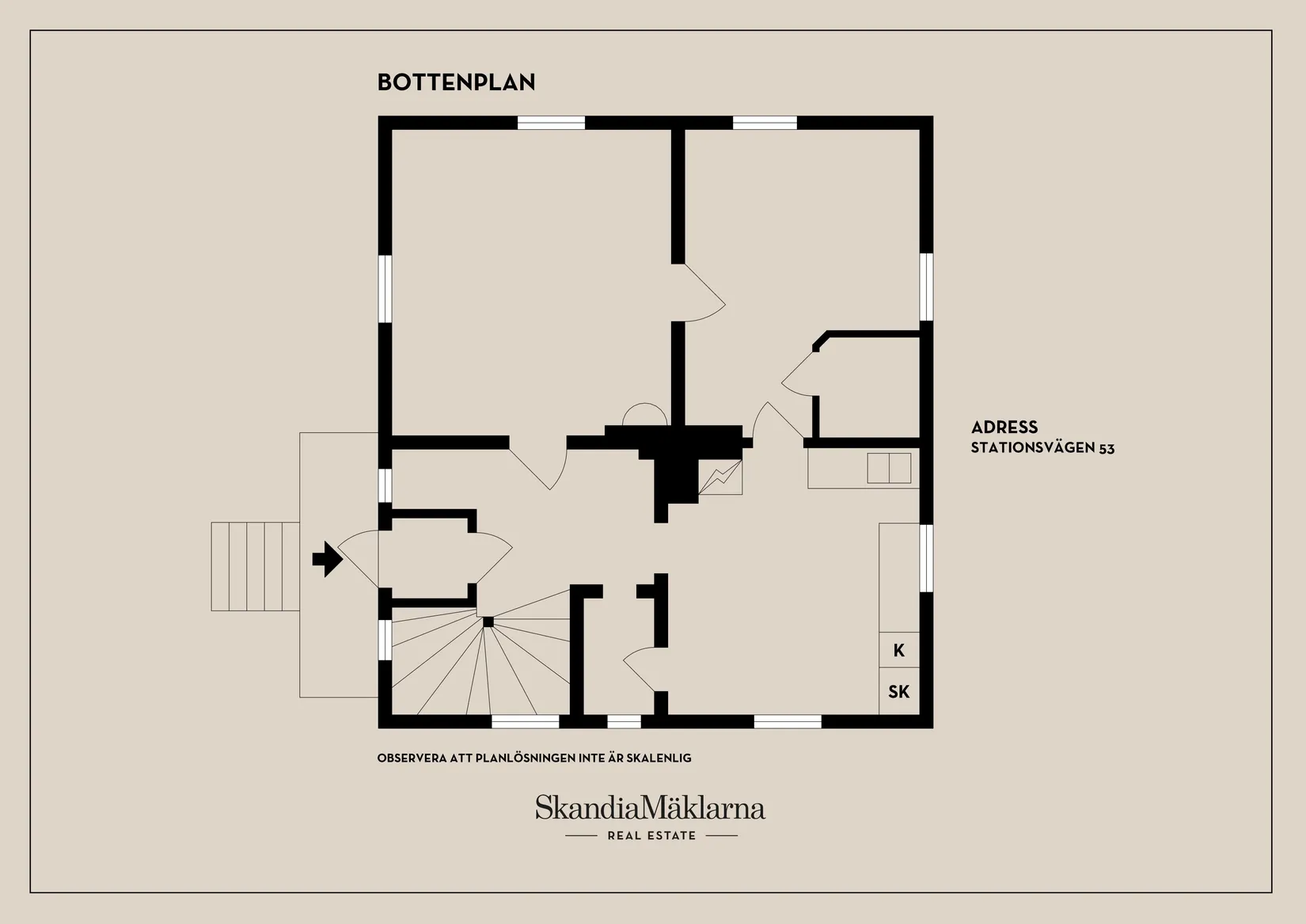 Villa, Stationsvägen 53, Gnarp, Nordanstig