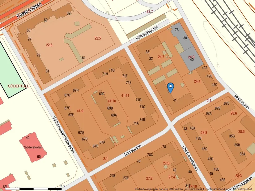 Bostadsrätt, Lilla centralgatan 39, Södertull, Gävle
