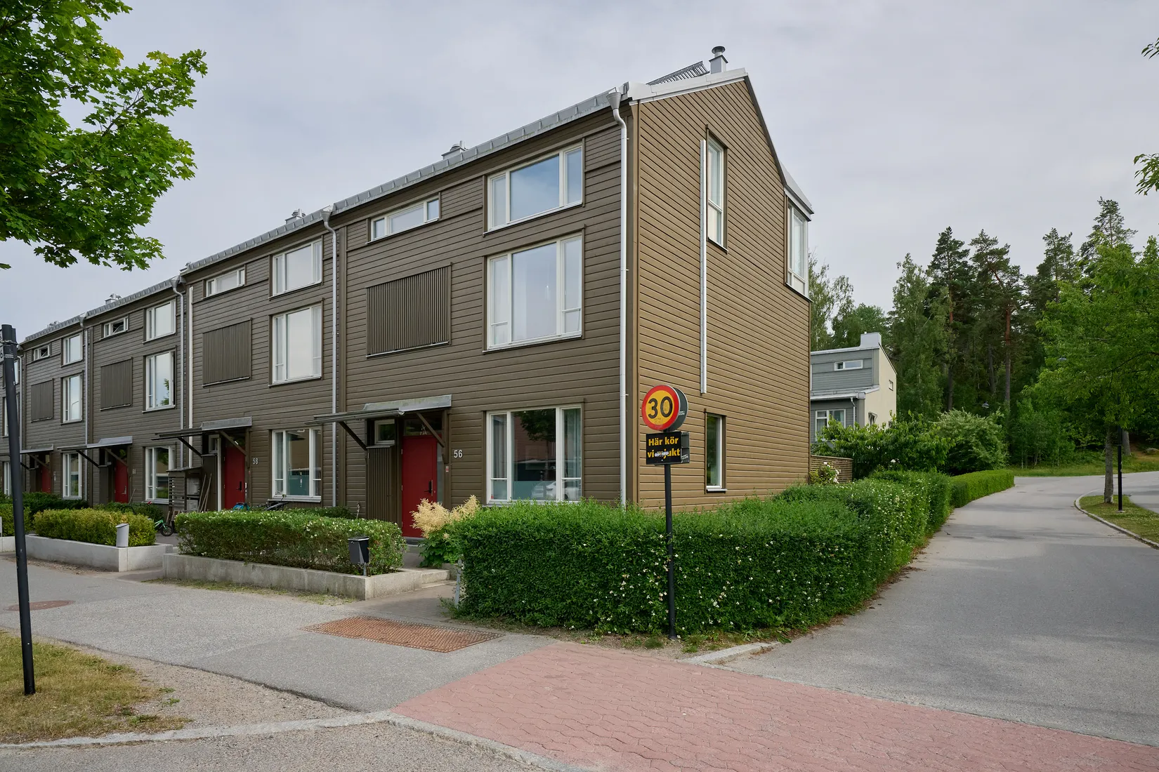 Radhus, Vistabergs allé 56, Vistaberg, Huddinge