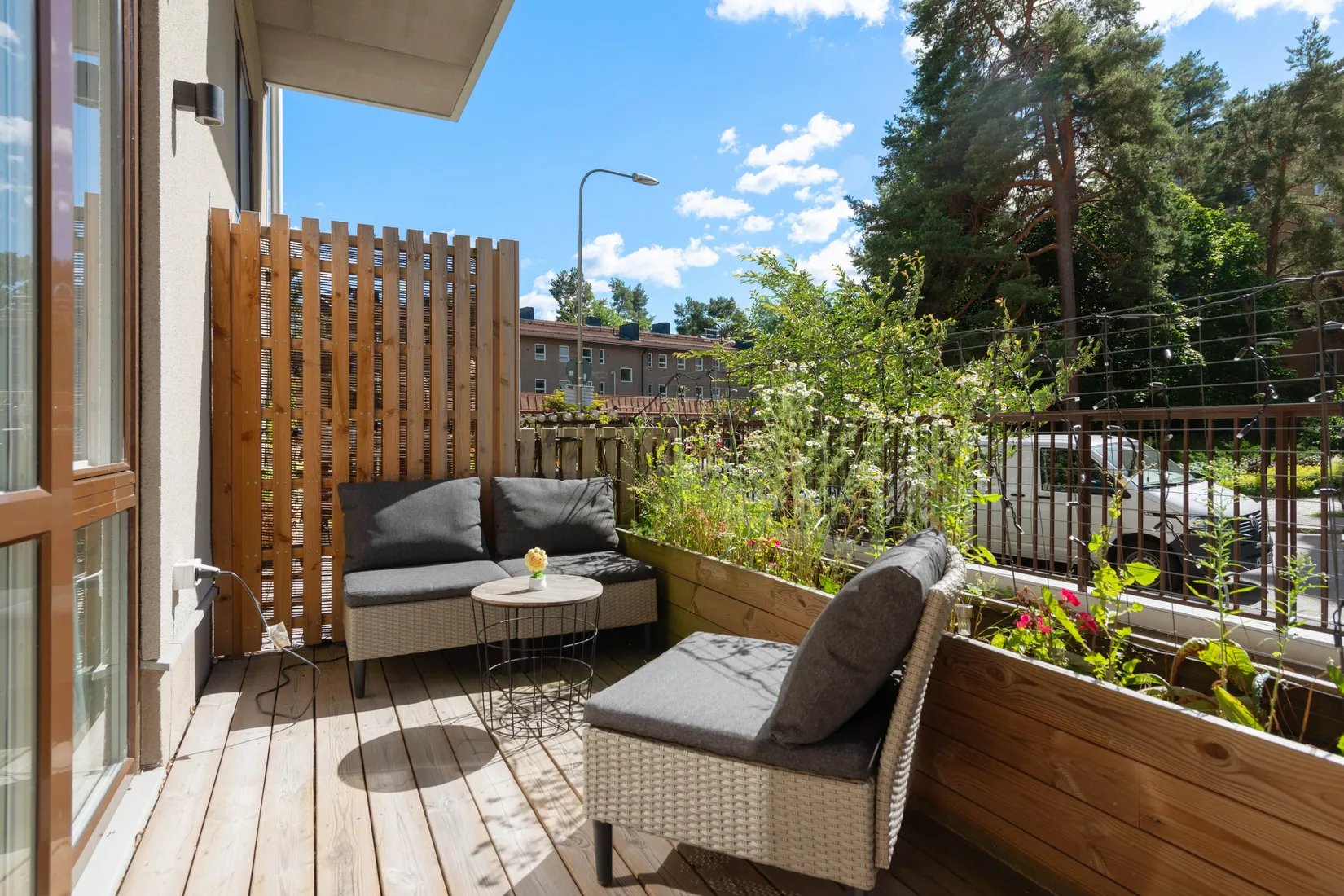 Bostadsrätt, Russinvägen 7, uteplats, Hökarängen, Stockholm