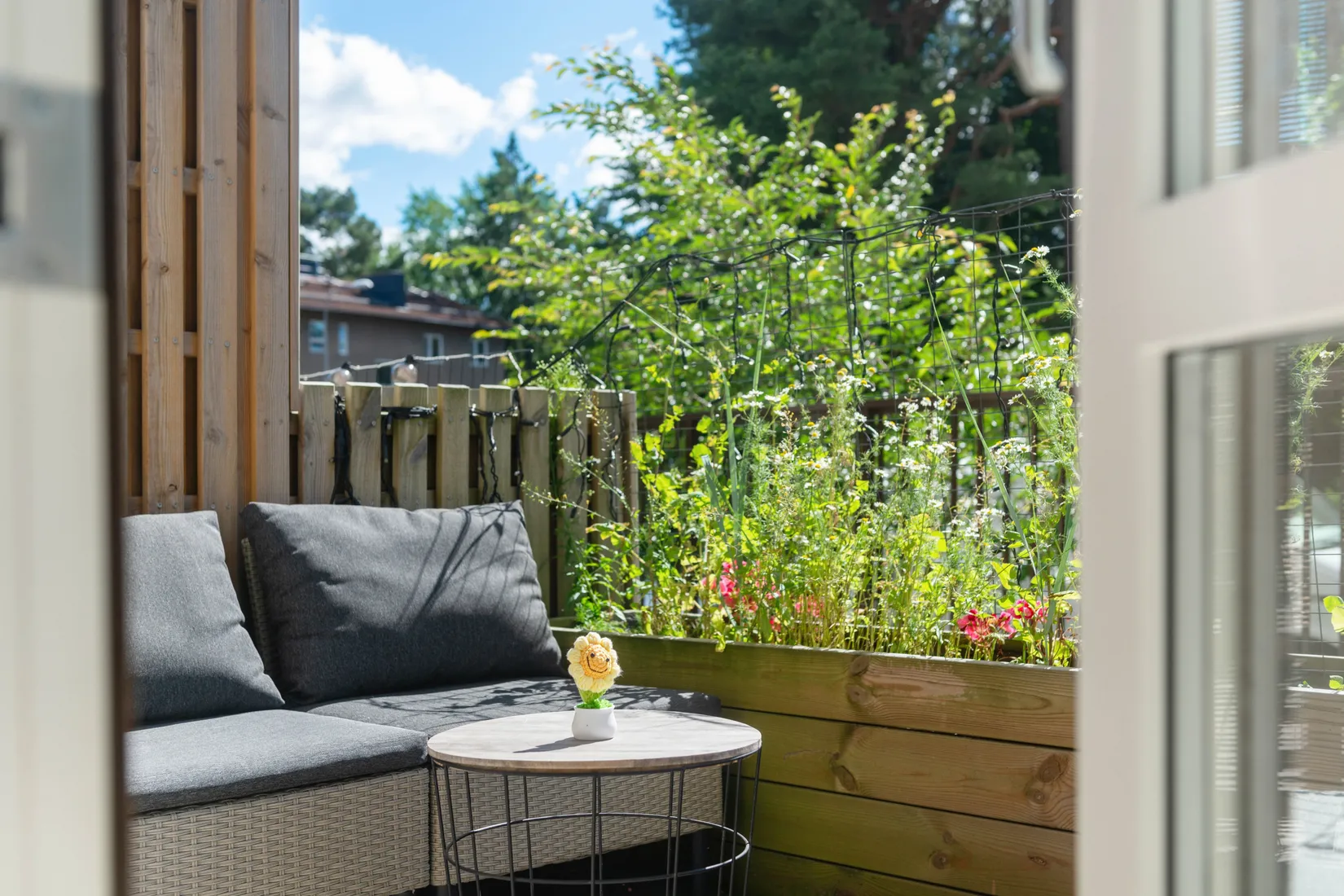 Bostadsrätt, Russinvägen 7, uteplats, Hökarängen, Stockholm
