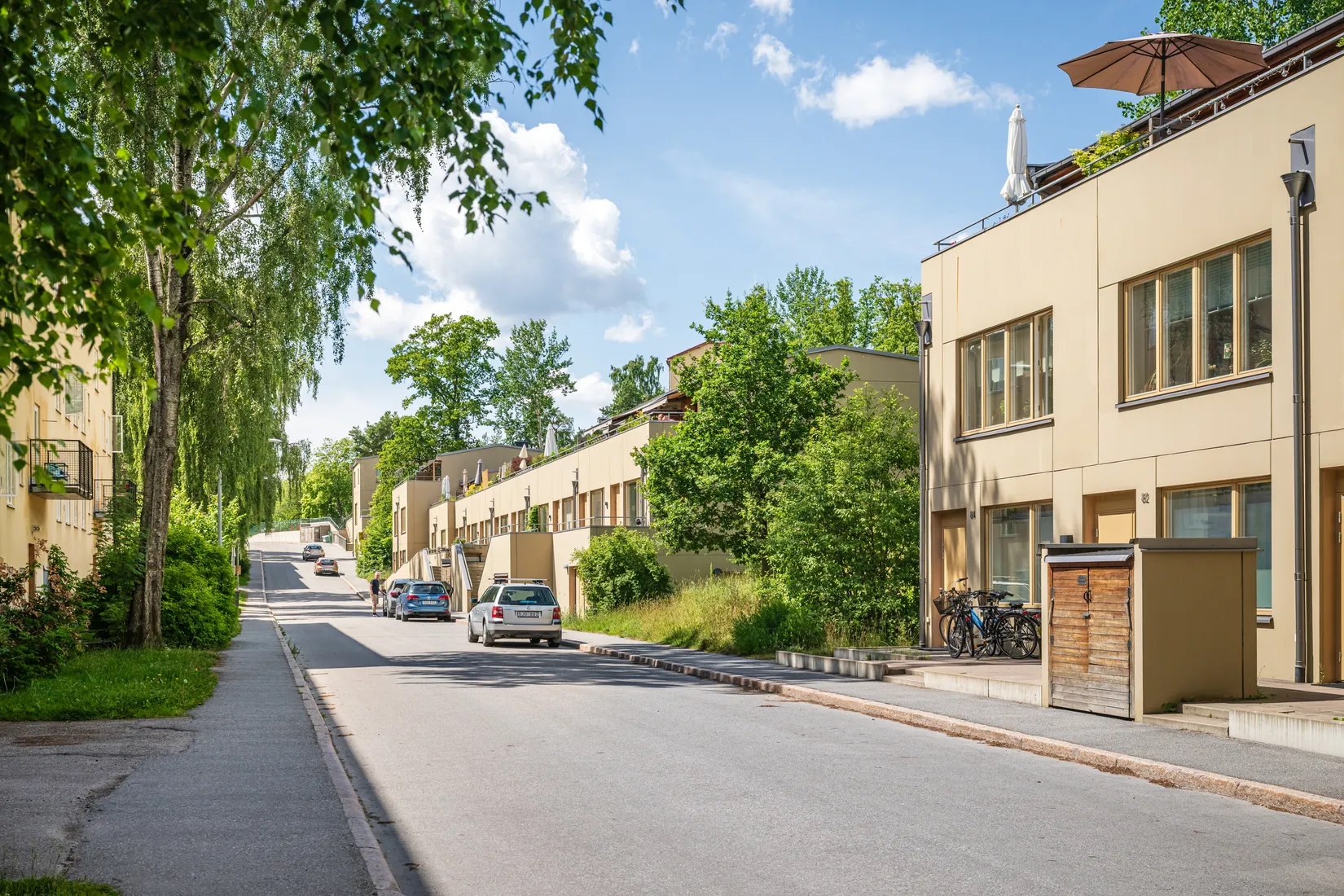 Radhus, Kransbindarvägen 82, Midsommarkransen/Telefonplan, Stockholm
