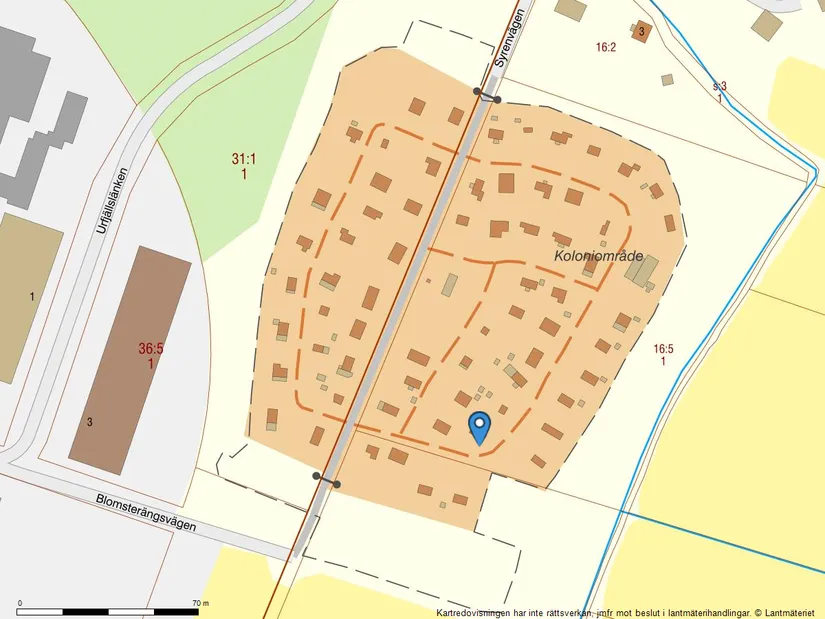 Fritidshus, Järvstaängarna koloniområde, Solrosrundan 51, Järvsta, Gävle