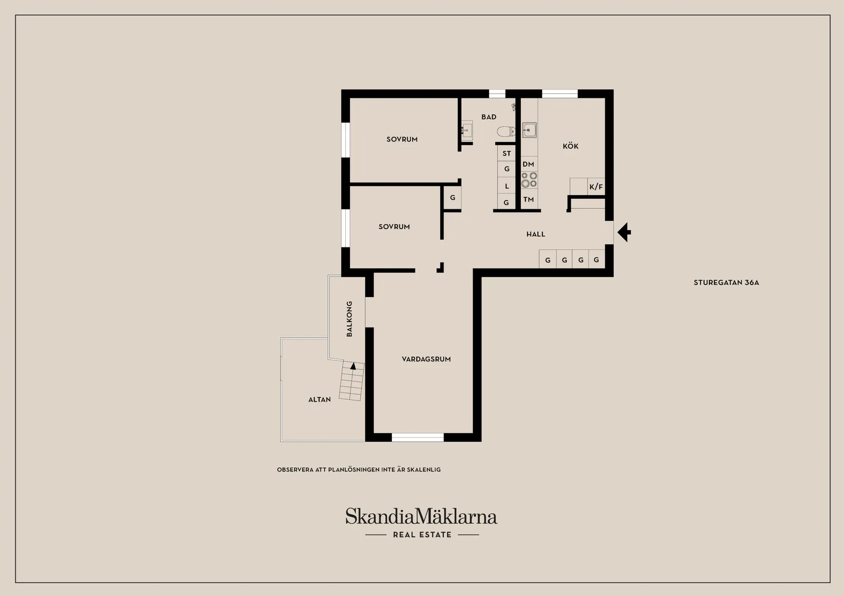 Bostadsrätt, Sturegatan 36A, Nässjö
