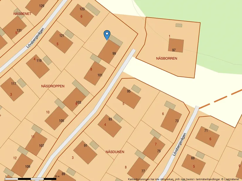 Radhus, Lövsbergsvägen 99, Hörnläge, Hjulsbro, Linköping