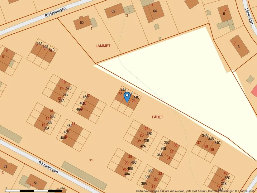 Radhus, Rödstaringen 44B, Sollefteå