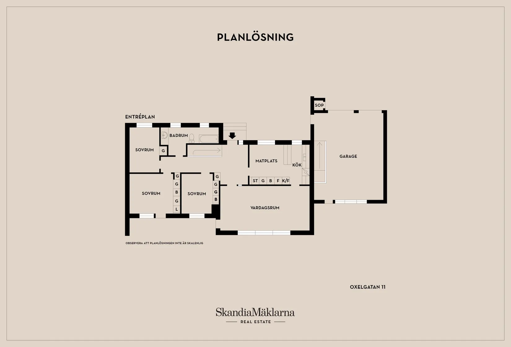 Villa, Oxelgatan 11, Språttebo, Tibro
