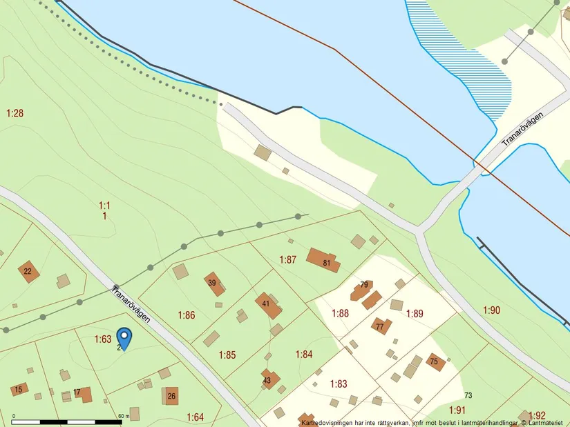 Tomt, Tranarövägen 24, Ingarö - Barnviksnäs, Värmdö