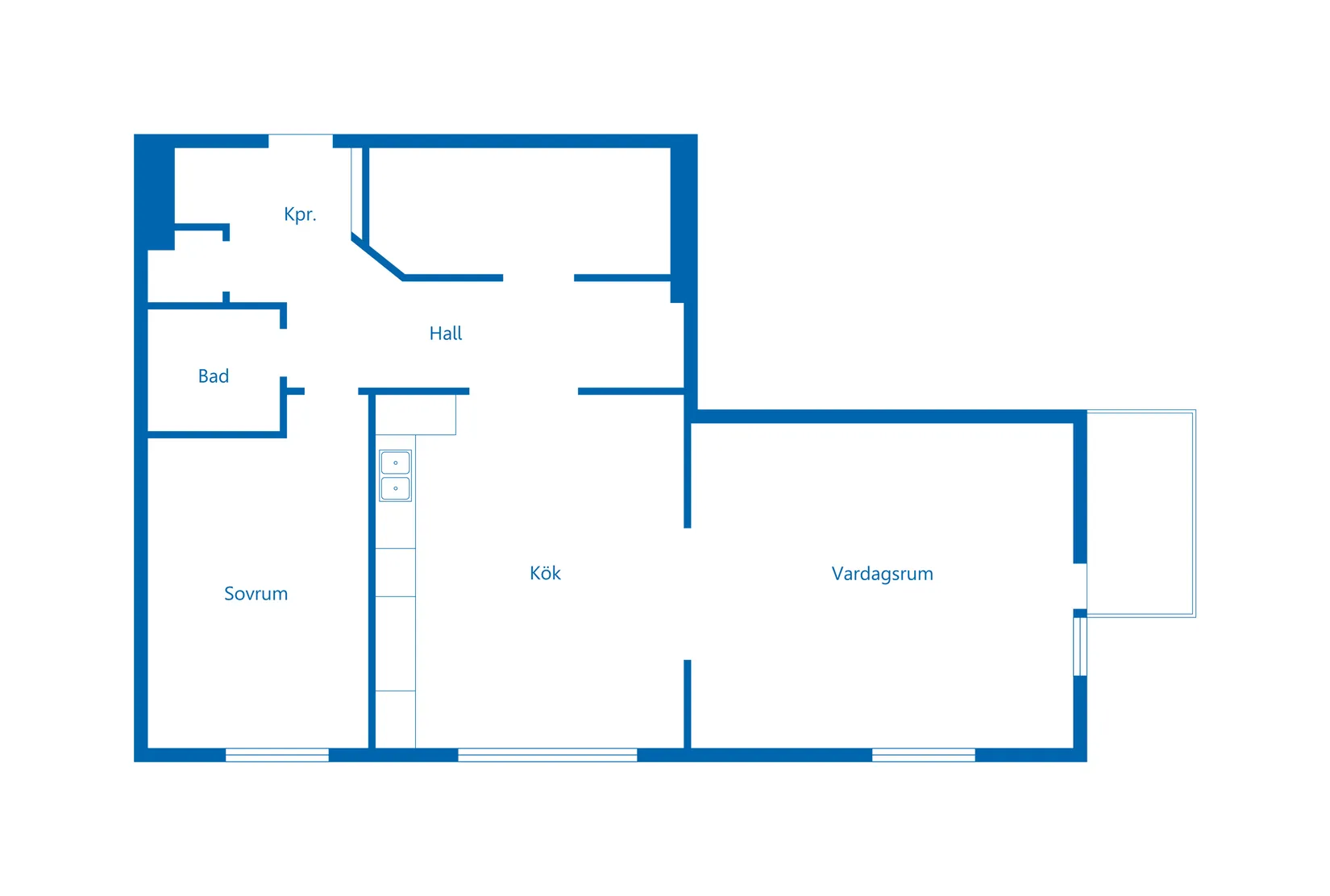 Bostadsrätt, Stora Brogatan 12B, Centrala Norrtälje, Norrtälje