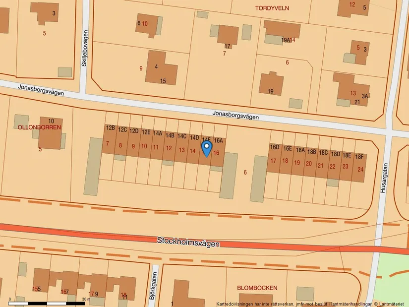 Radhus, Jonasborgsvägen 14E, Skiljebo, Västerås