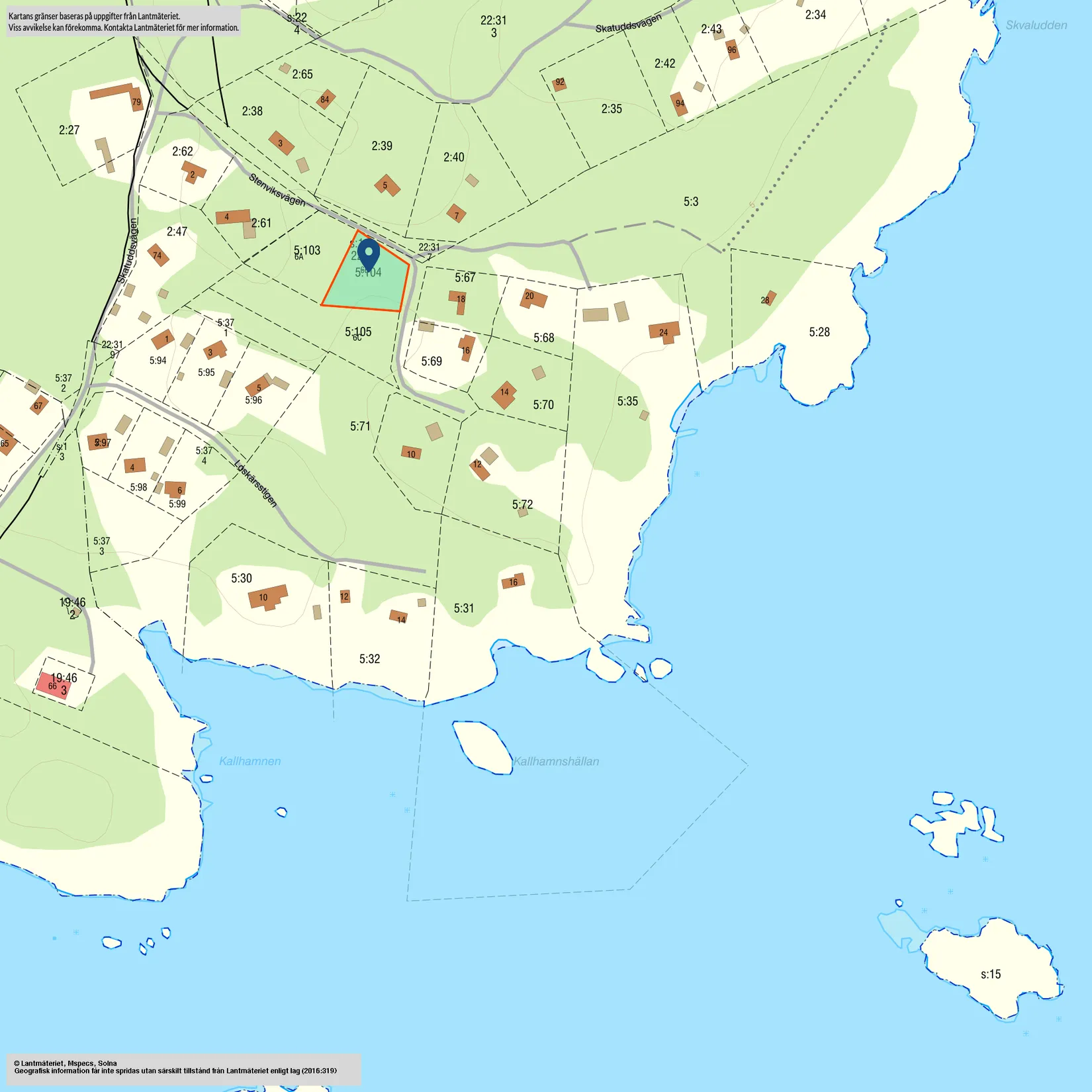 Tomt, Stenviksvägen 6B, Norrtälje