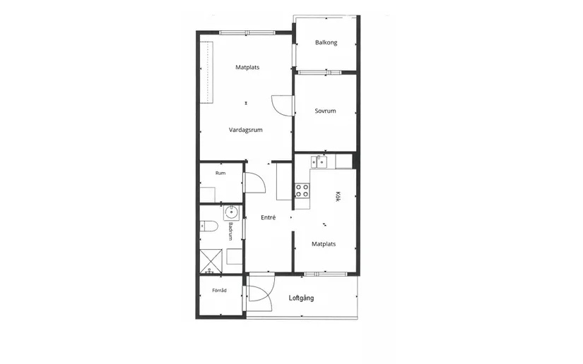 Bostadsrätt, Norra Kungsvägen 26C, Centrum, Tidaholm