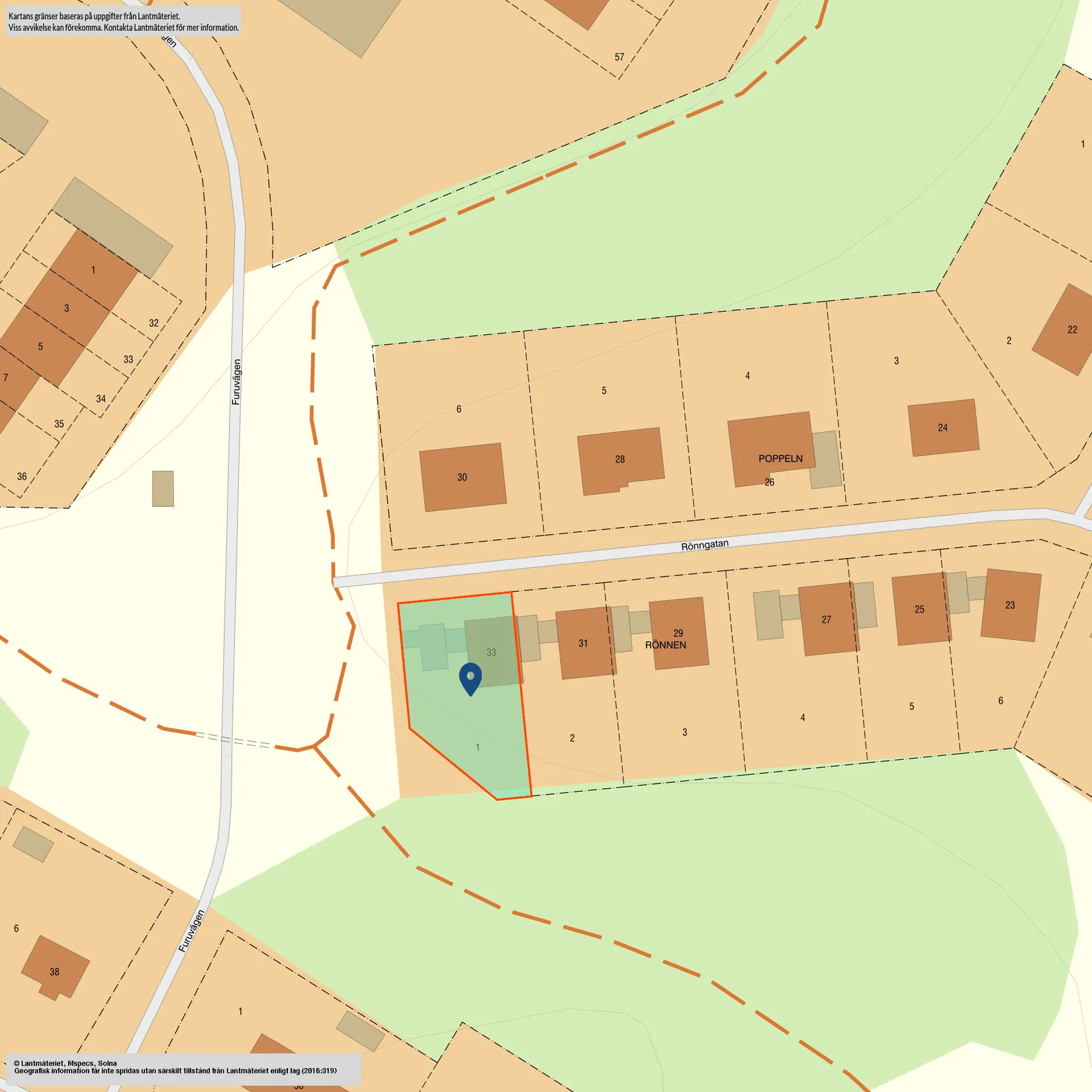 Radhus, Rönngatan 33, Hälletorp, Härnösand