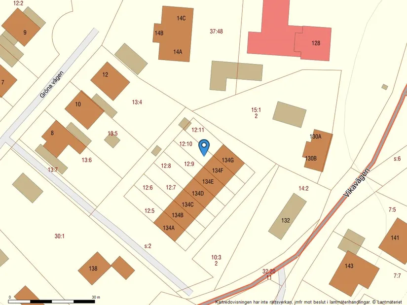 Radhus, Vikavägen 134F, Vika, Falun