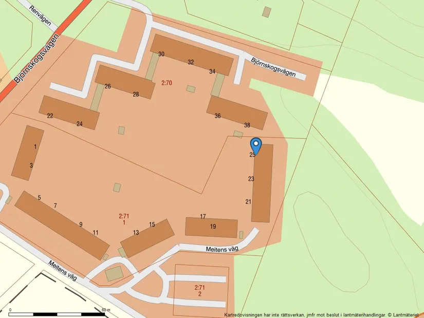 Bostadsrätt, Meitens Väg 25, Lugnet, Värmdö