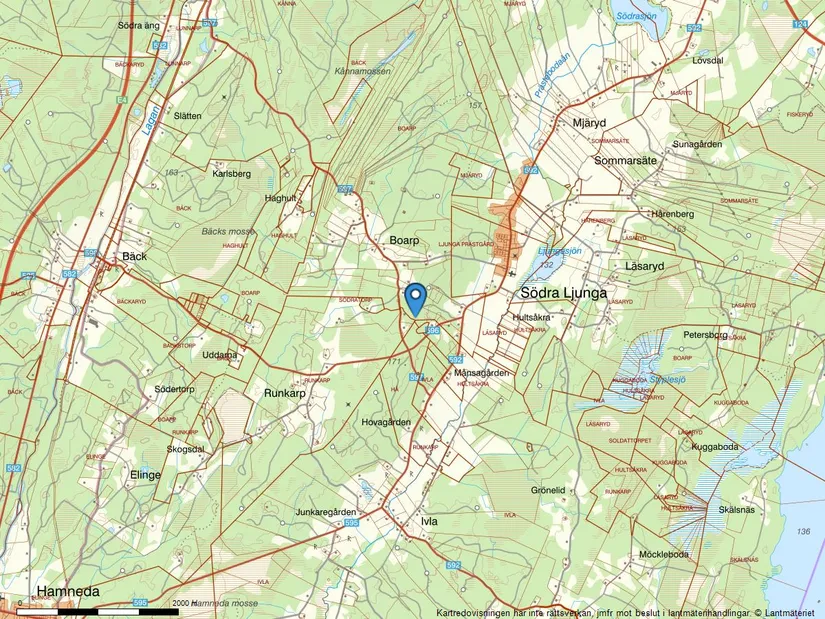 Gård/Skog, Boarp Stakagård 1, Hamneda, Ljungby