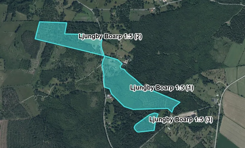 Gård/Skog, Boarp Stakagård 1, Hamneda, Ljungby