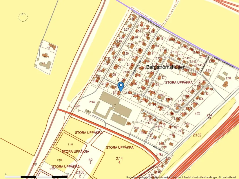 Radhus, Bergströms väg 28, Hjärup/Bergströmshusen, Staffanstorp