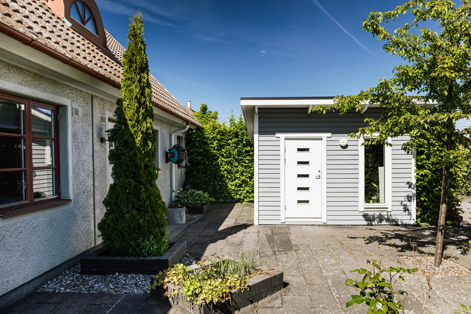 Radhus, Bergströms väg 28, Hjärup/Bergströmshusen, Staffanstorp