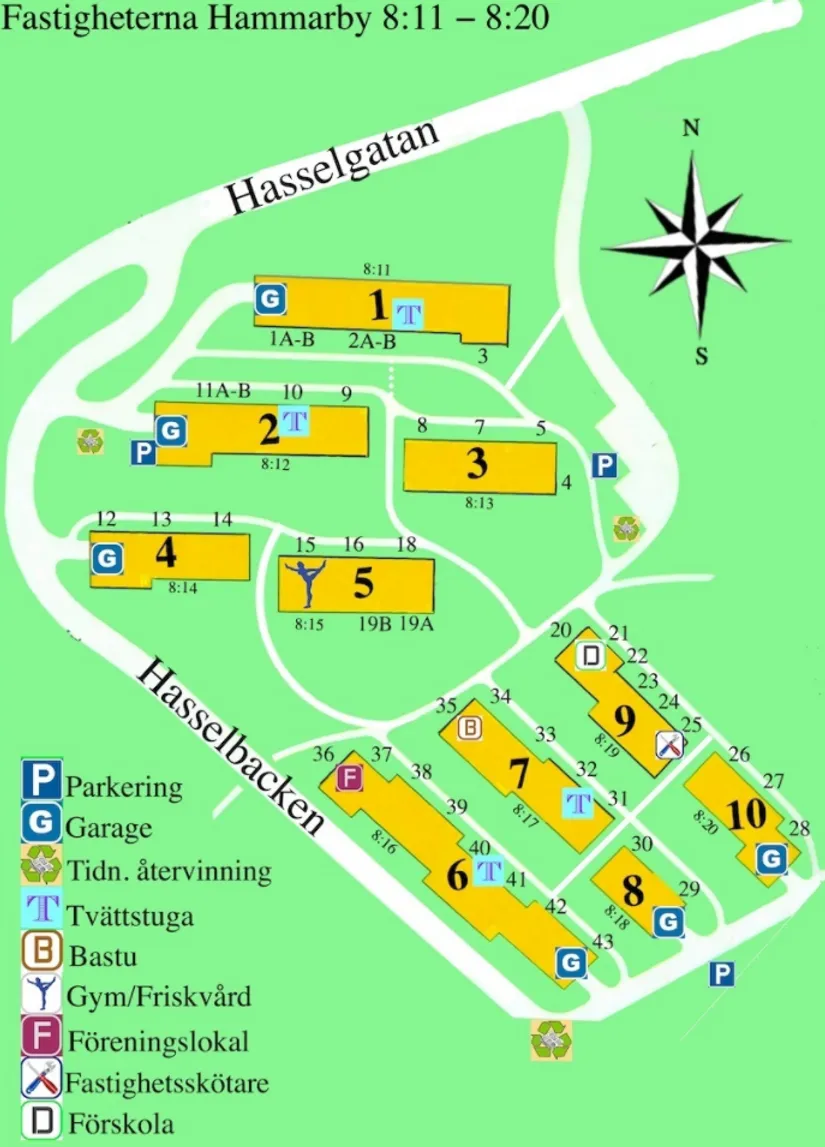 Bostadsrätt, Hasselbacken 11B, Centralt, Upplands Väsby