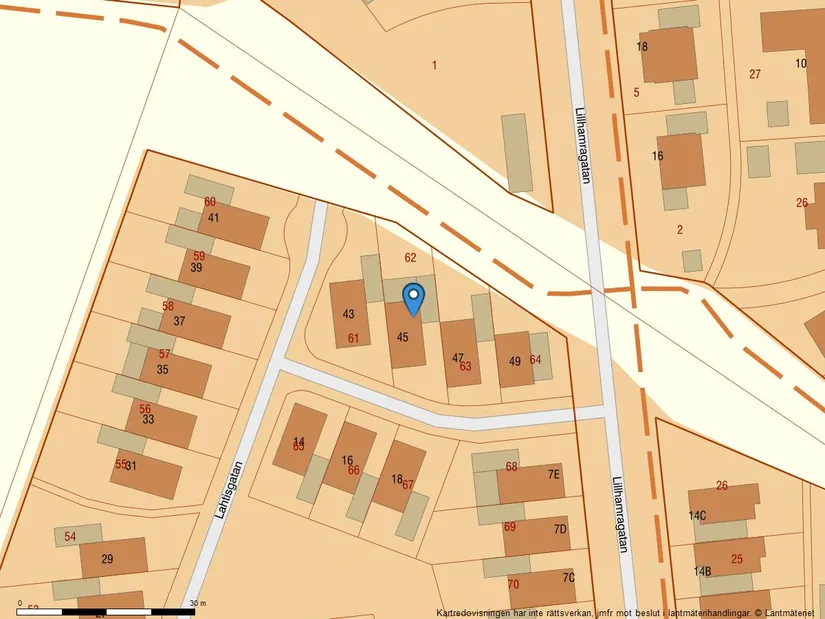 Radhus, Lahtisgatan 45, Lillhamra, Västerås