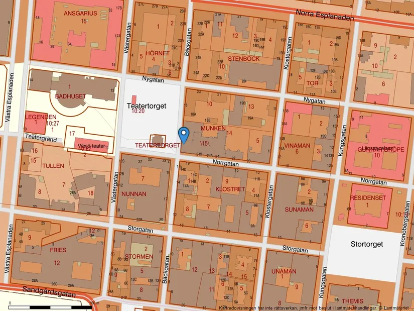 Bostadsrätt, Bäckgatan 16, Centrum, Växjö