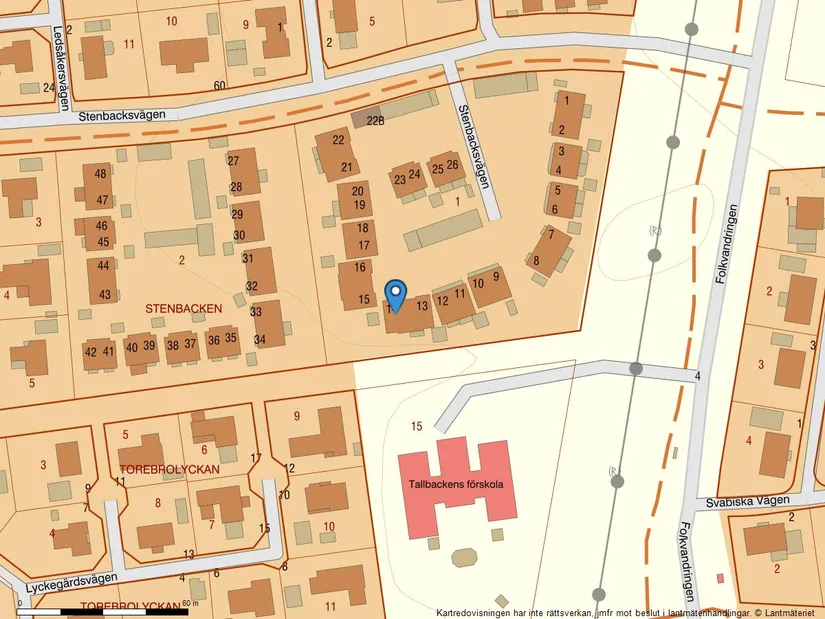 Radhus, Stenbacksvägen 14, Vä, Kristianstad
