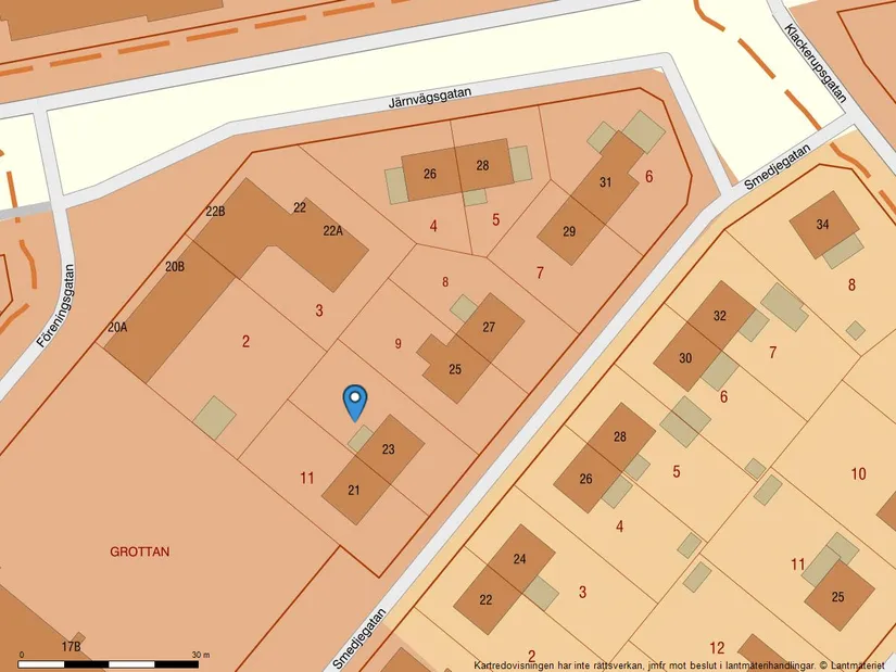 Radhus, Smedjegatan 23, Nyhem, Halmstad