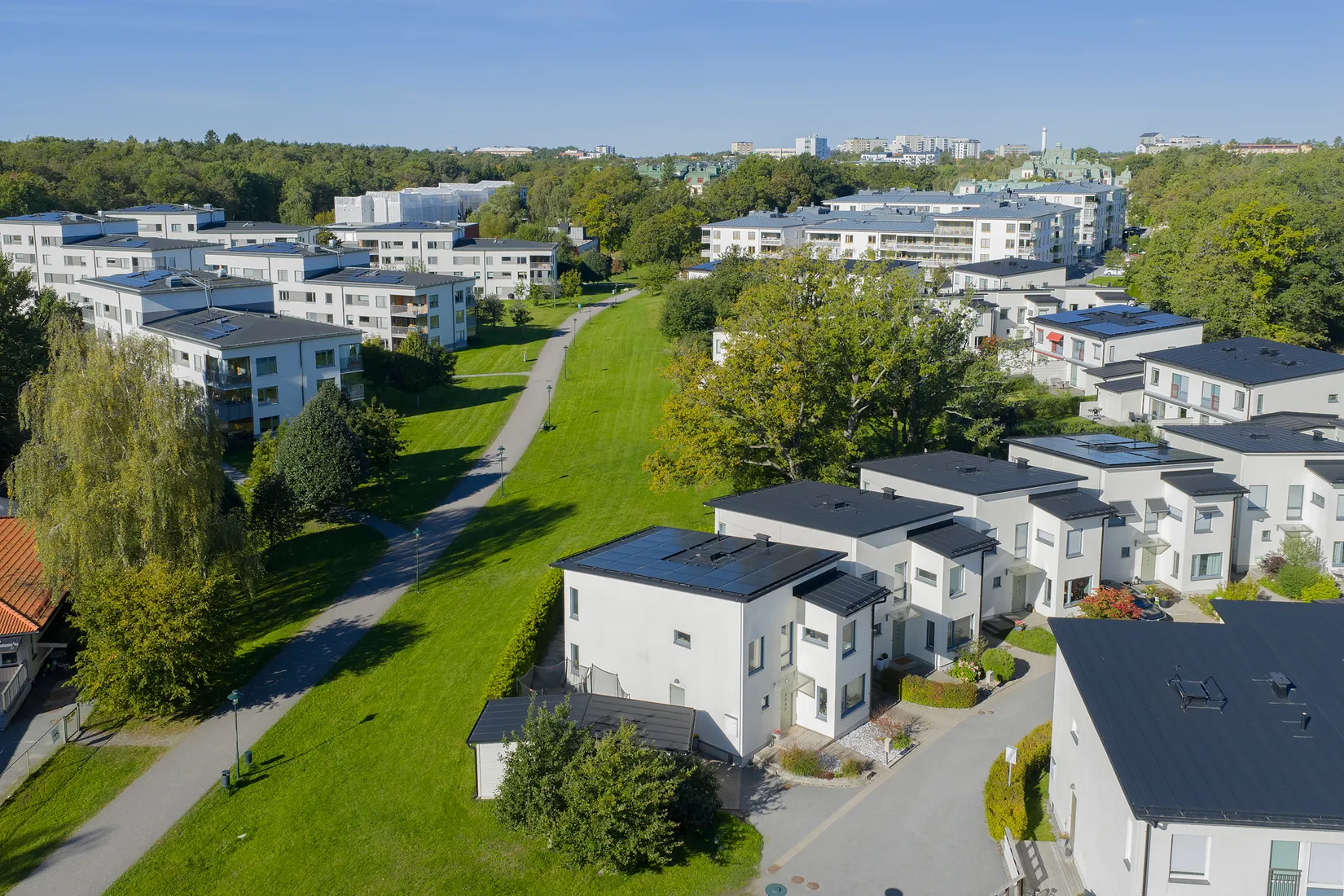 Radhus, Glasbjörksvägen 11, Älvsjö - Långbro Park, Stockholm