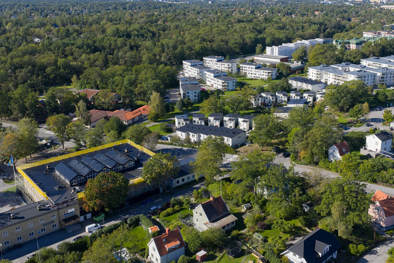 Radhus, Glasbjörksvägen 11, Älvsjö - Långbro Park, Stockholm
