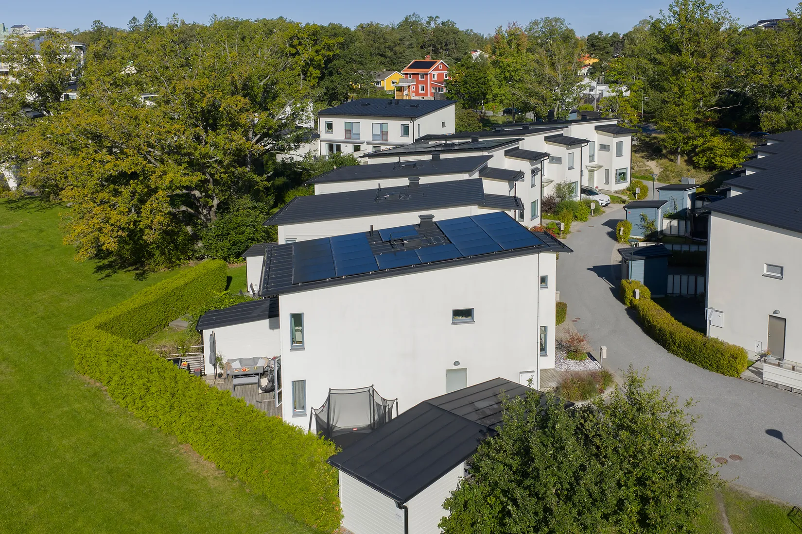 Radhus, Glasbjörksvägen 11, Älvsjö - Långbro Park, Stockholm