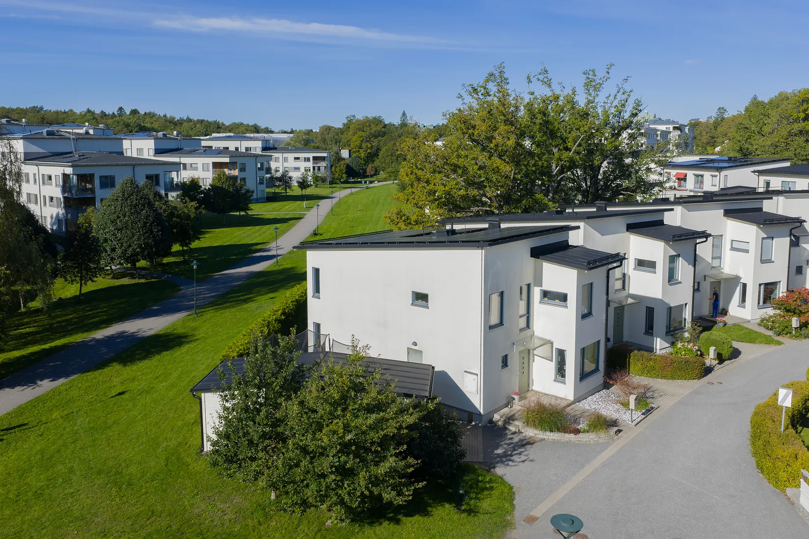 Radhus, Glasbjörksvägen 11, Älvsjö - Långbro Park, Stockholm