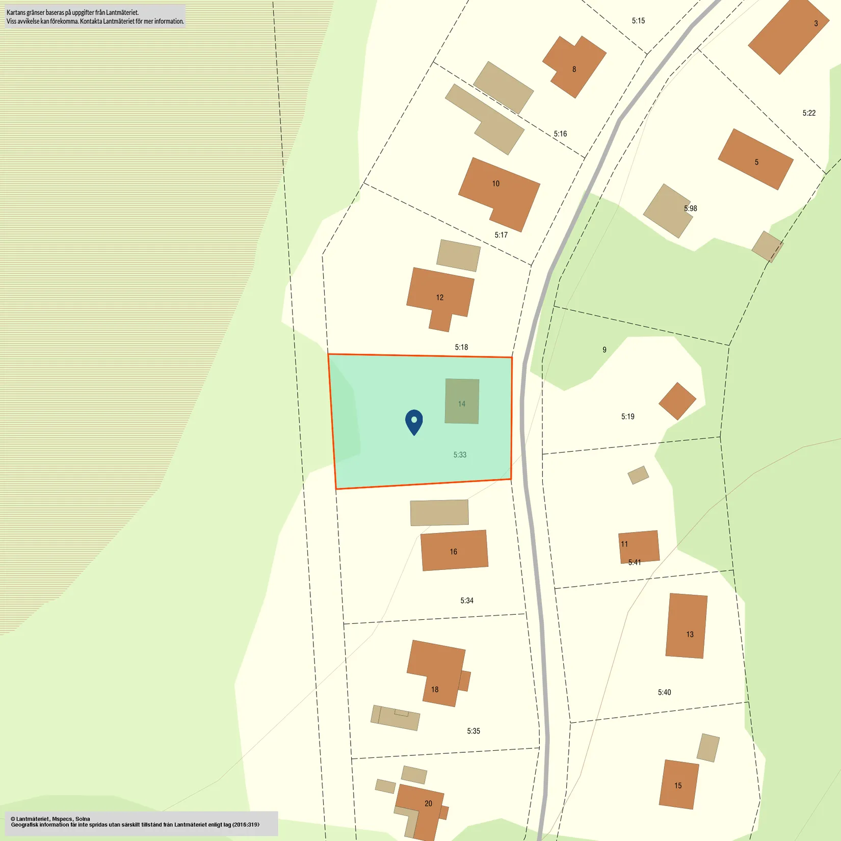 Fritidshus, Rosendala Älgstråket 14, Rosendala, Karlsborg