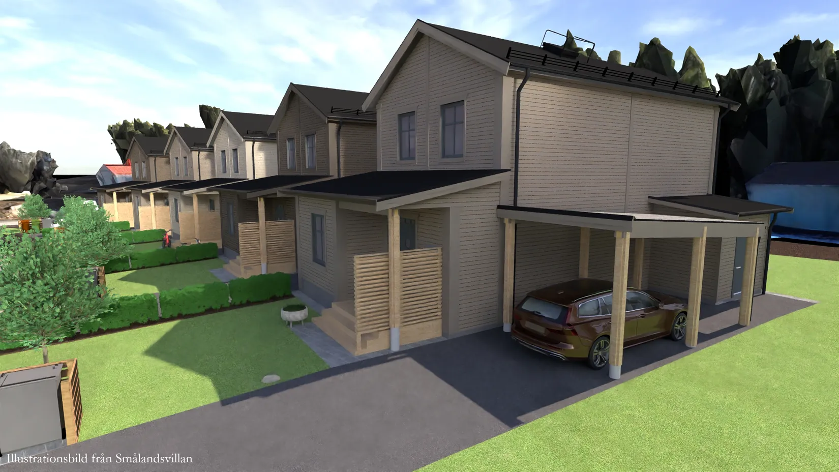 Radhus, Torsvägen 159A, Kolmården - Torsviken, Norrköping