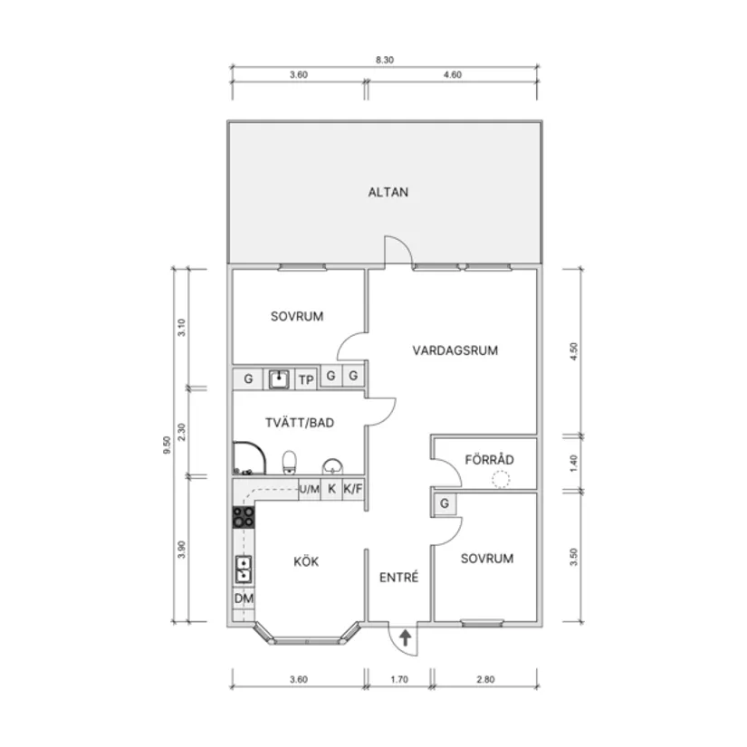 Bostadsrätt, Paviljonggatan 7B, Örkelljunga - centrum, Örkelljunga